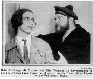 Szene Sturmflut mit Heinrich George und Ellen Widmann