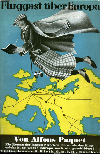 Alfons Paquet, Fluggast über Europa